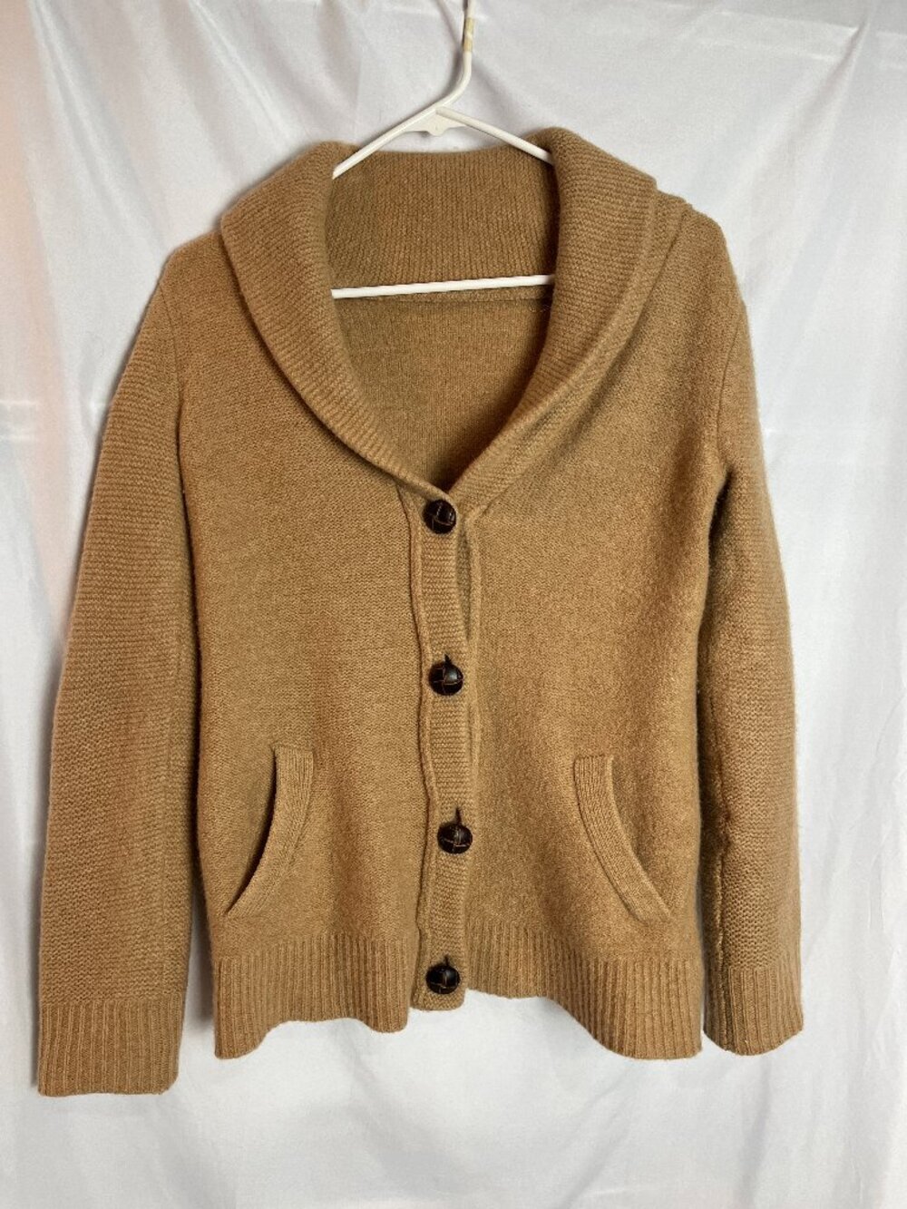 Women's Tan Unbranded shawl collar cardigan Size S/M